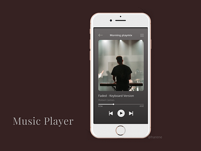 Day #009 of Daily UI Challenge ~ Music player