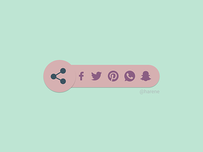 Day #010 of Daily UI Challenge ~ Social share