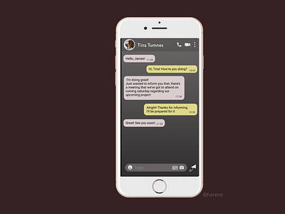 Day #013 of Daily UI Challenge ~ Direct messaging