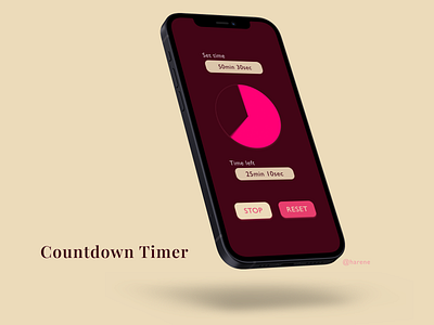 Day #014 of Daily UI Challenge ~ Countdown Timer