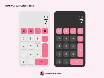 Calculator #DailyUI ui