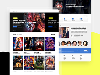 Movie Theatre Website Concept