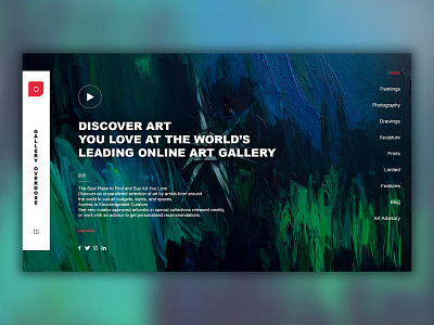 Online Gallery 2d branding composition design dribbblers illustration photoshop typography ui ux