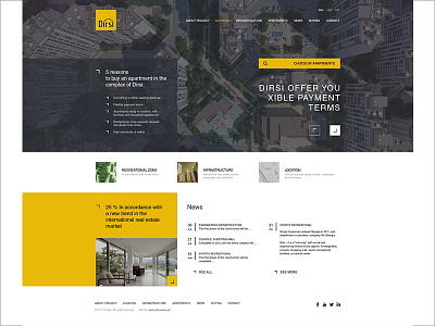 Dirsi design homepage ui ux webdesign website