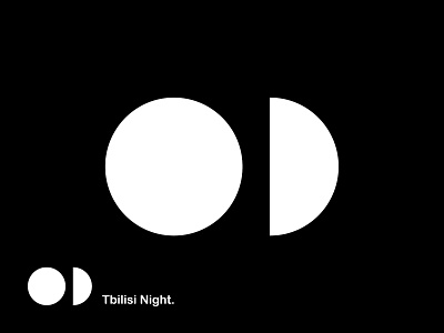 Tbilisi Night logo events flat logo logo design logo logotype simple vector