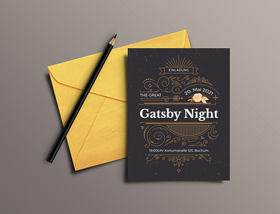 Invitation card vintage design illustration invitation letter postcard print typography vector vintage