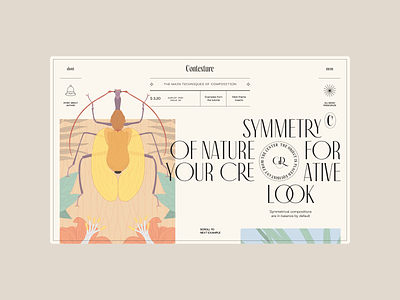 Contexture — Main Page (Symmetry) design illustration ui web