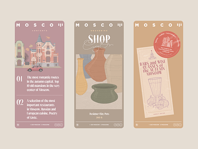 Moscow — Subscription Page capital illustration magazine moscow promo ui ux web