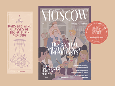 Moscow — Magazine Cover capital cover design illustration magazine moscow web