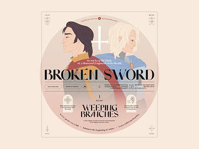 Broken Sword — Cover broken sword illustration ui ux web
