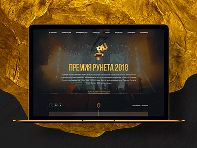 Runet Awards 2018 design desktop gold portfolio projects promo ui ux web