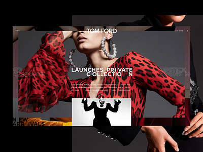 TOM FORD — PRIVATE brand design fashion premium projects promo style ui web