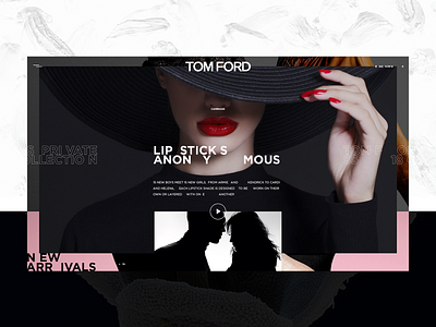 TOM FORD — LIP STICKS fashion luxury premium projects ui ui ux web webdesign