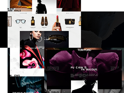 TOM FORD — FUCKING FABULOUS brand design fashion premium promo style ui ux web adobe