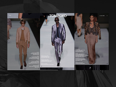 TOM FORD — GALLERY design dribbbble fashion projects promo web