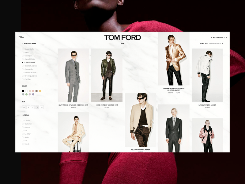 George Rostomov / Projects / TOM FORD — CONCEPT | Dribbble