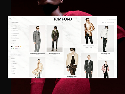 TOM FORD — RDY T WR best design design dribbble dribbble best shot portfolio projects promo ui web