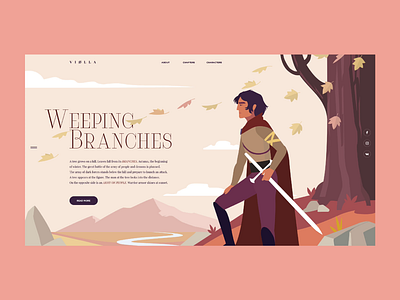 Weeping Branches animation art character design dribbble flat illustration motion projects ui vector