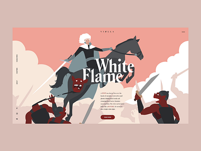 White Flame art design flat illustration motion projects typography ui vector web