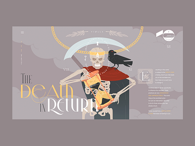 Death in Return 10 branding design illustration projects promo typography ui ux web