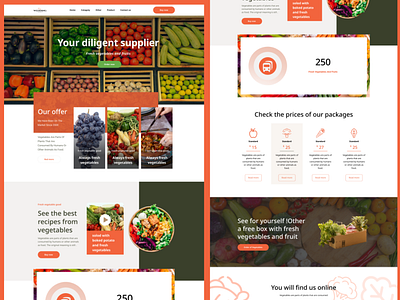 Fresh vegetable seller website