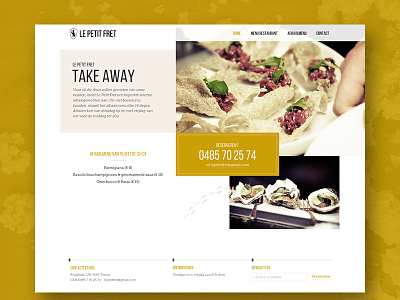 Le Petit Fret restaurant webdesign website