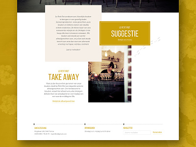 Le Petit Fret restaurant webdesign website