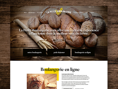 La Petite Boulangerie bakery webdesign website