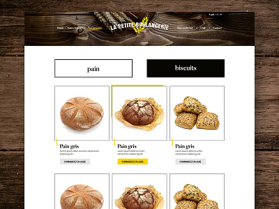 La Petite Boulangerie bakery webdesign website