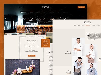 Restaurant Horseele design ui ux web