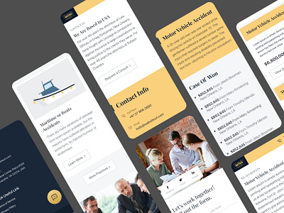 Lawyer agency interface landing landing page law law firm lawyer lawyer website lawyers minimal mobile app mobile app design mobile application responsive responsive design responsive website responsive website design typography website yellow