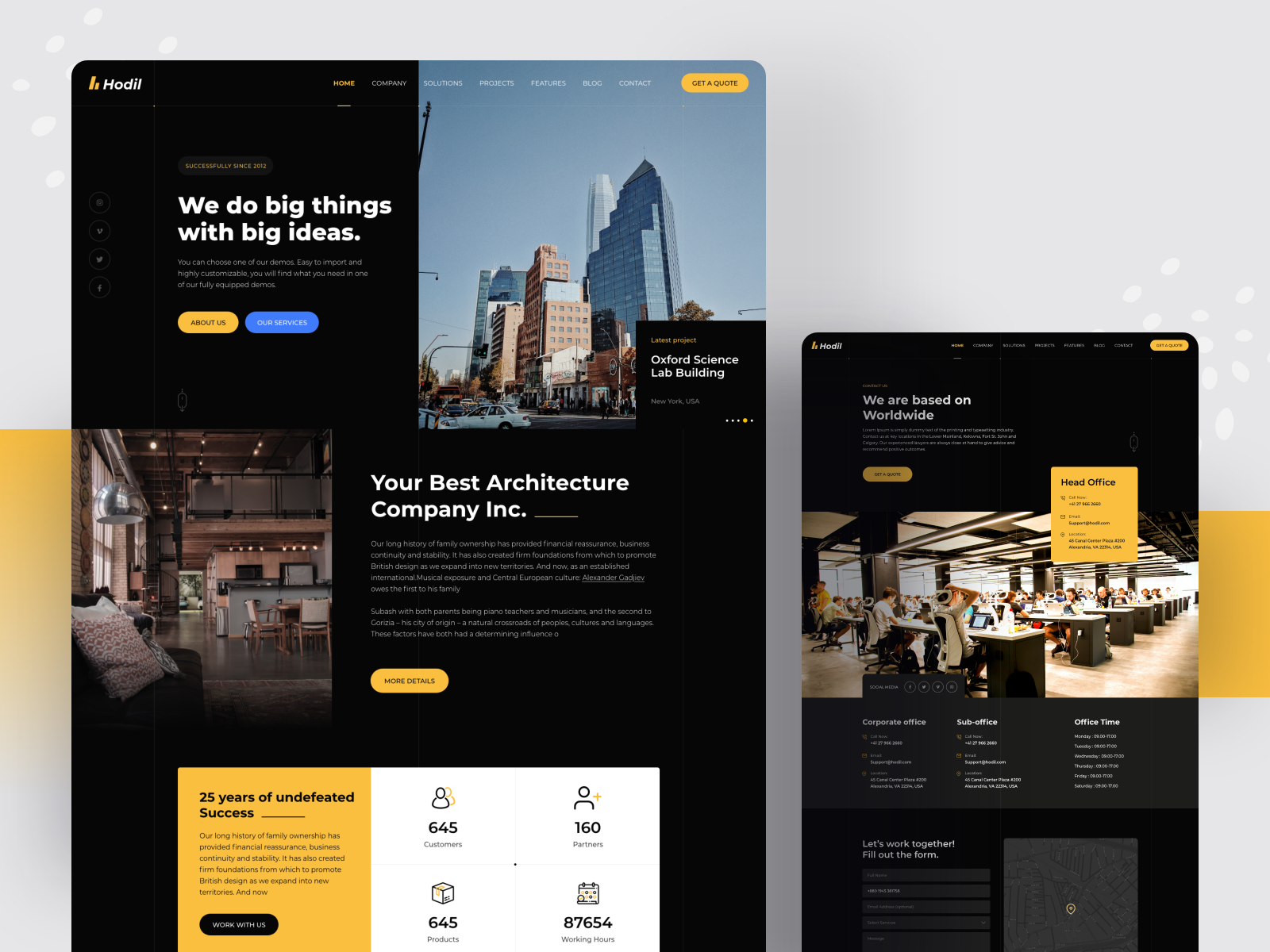 Hodil - Architecture Agency By Subash Chandra On Dribbble