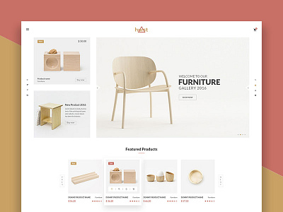 Hurst - eCommerce PSD Template furniture furniture ecommerce furniture template house minimal office wood