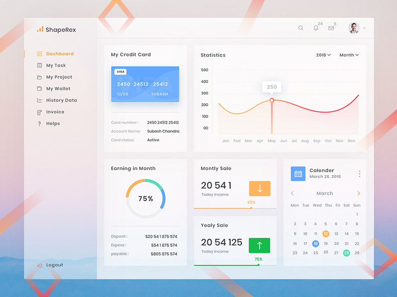 Freebie: Dashboard Design