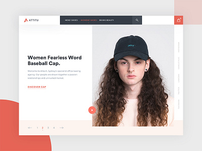 Attitu Website color ecommerce home fashion landing landing page photography product single product web website website design