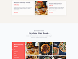 Restaurant Home Page Design by Subash Chandra on Dribbble