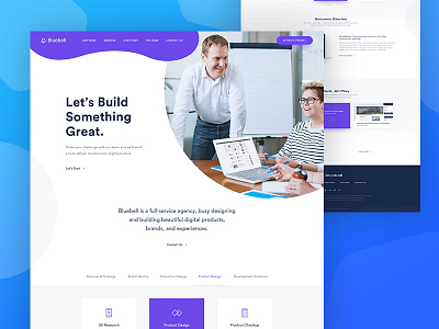 Home Page Design For Digital Agency agency digital digital agency homepage interface landing landing page tech company ui ux web website
