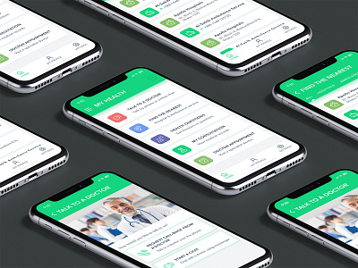 Health & Doctor Consultations App android app app concept doctor app health health app health care health center ios app design medical app medical center medical design subash