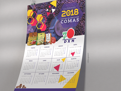 Calendario DXN Perú coffee design