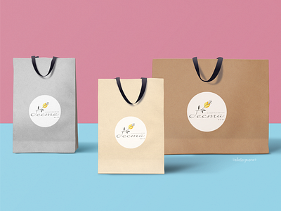 Packaging para Marca femenina graphic design logo packaging