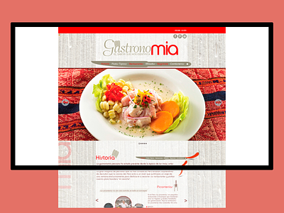 Website para Restaurante peruano ui web design