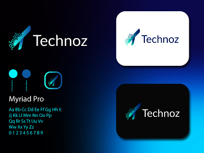 'Technoz' Logo Design brand identity branding design graphic design identity illustration logo logofolio logotipo logotype t logo tech logo vector