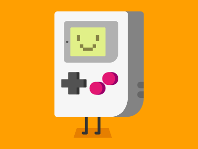 Happy birthday, gameboy character gameboy gif vector