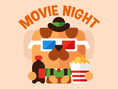 Movie night at Horace's