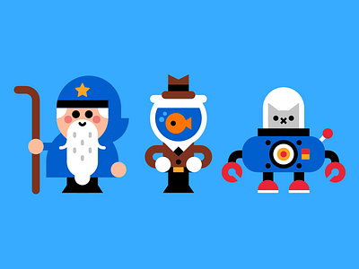 Just a polite bunch characters cute vector