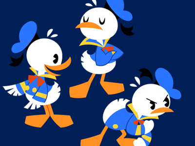 Donald Duck design graphic vector