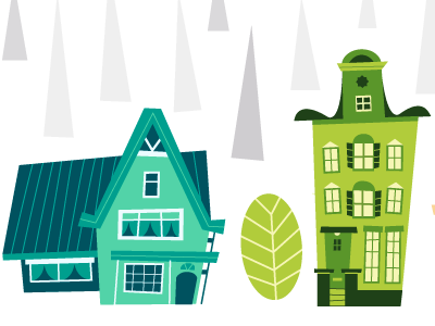 Houses momo vector