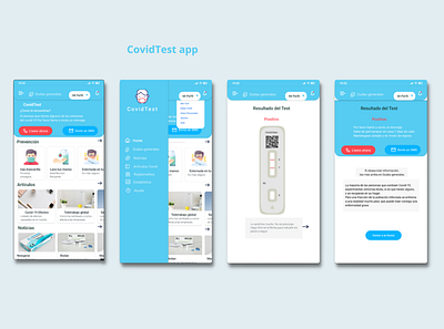 CovidTest app app art branding design graphic design icon ui ux vector