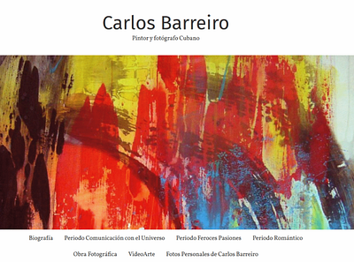 Home website design. Karlosbarreiro.com branding design graphic design ui ux web