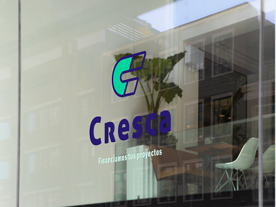 Cresca Office bank brand branding logo mark
